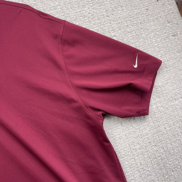 Nike Golf Tour Performance Polo Shirt Red Mens XL Golf / Tennis Sports - Picture 4 of 15